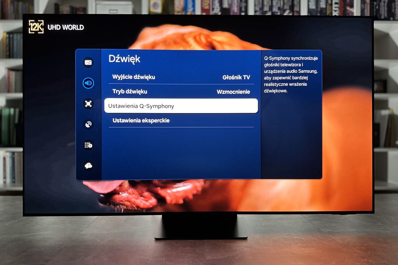 Samsung OLED S95D - menu dźwięku