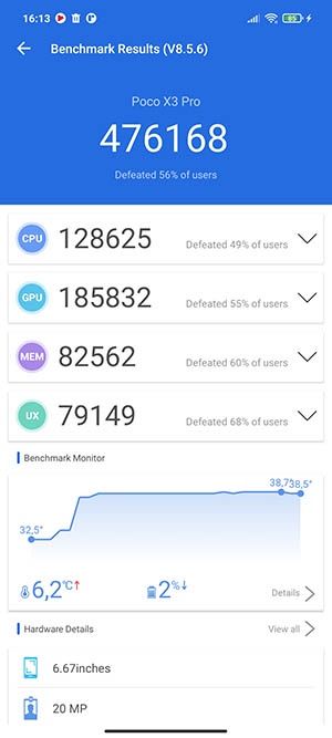 poco x3 pro antutu 8
