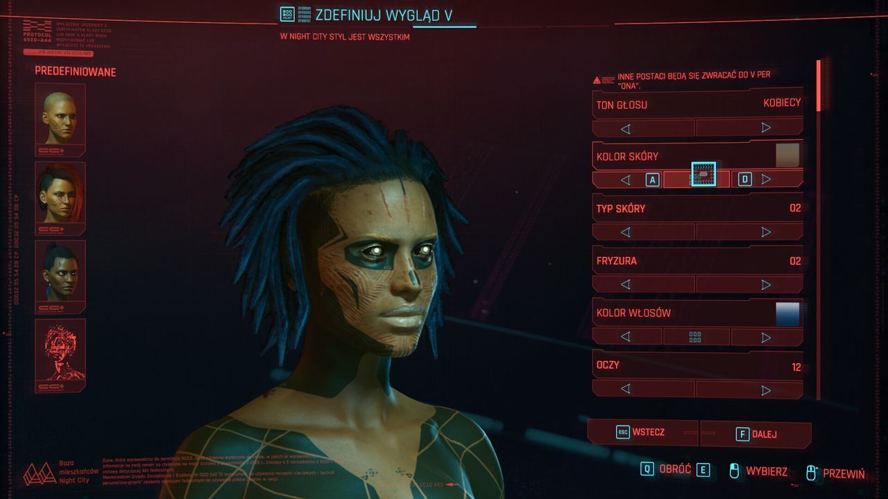 Cyberpunk 2077 kreator postaci