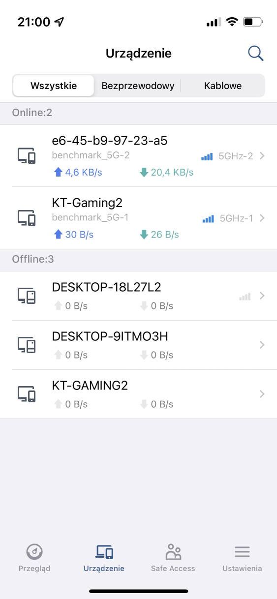 Synology RT6600ax - aplikacja DS zarządzanie klientami