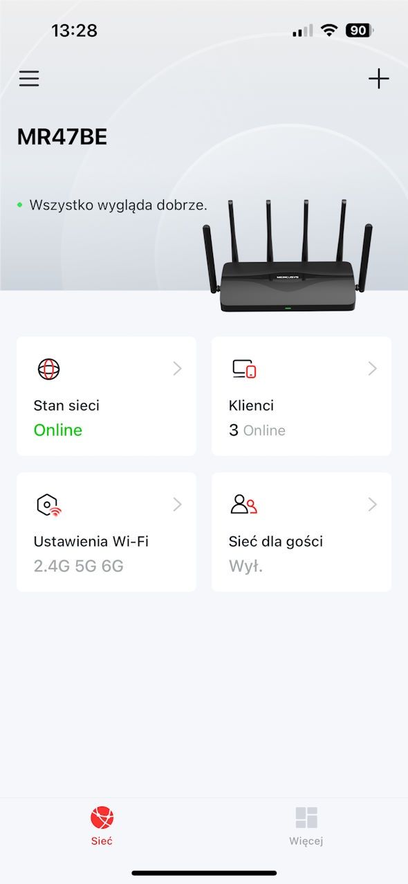 Mercusys EasyMesh MR47BE - aplikacja 1