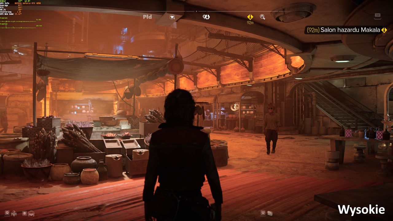 Star Wars Outlaws (PC) - porównanie ustawień graficznych 1 - Wysokie