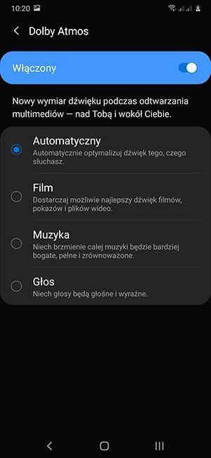 efekty Dolby Atmos
