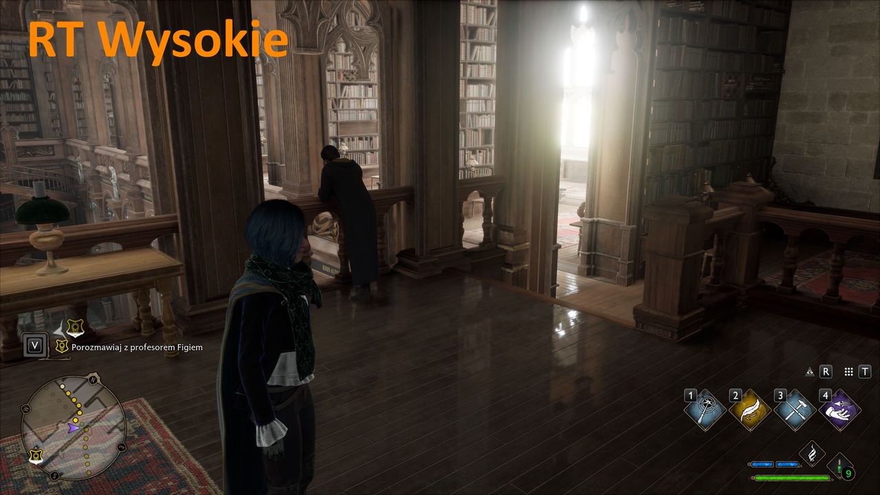 Hogwarts Legacy - RT odbicia - ustawienia wysokie