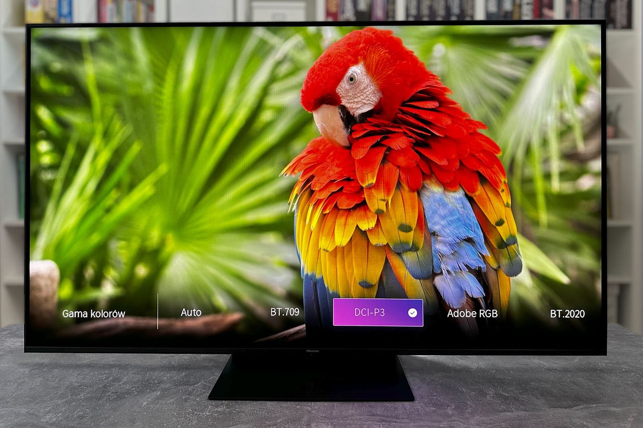 Hisense ULEX X 65UXKQ - kolory DCI-P3