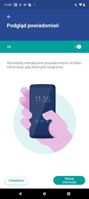 Motorola Edge 30 Neo system wyświetlacz