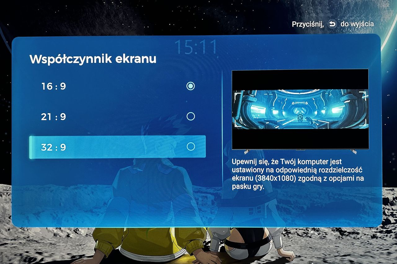 TCL 55C805 - zmiana formatu