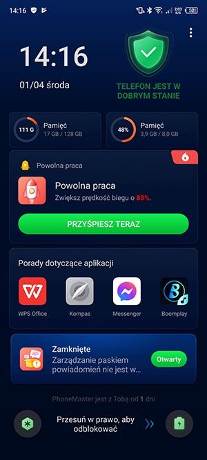 Inteligentny ekran blokady