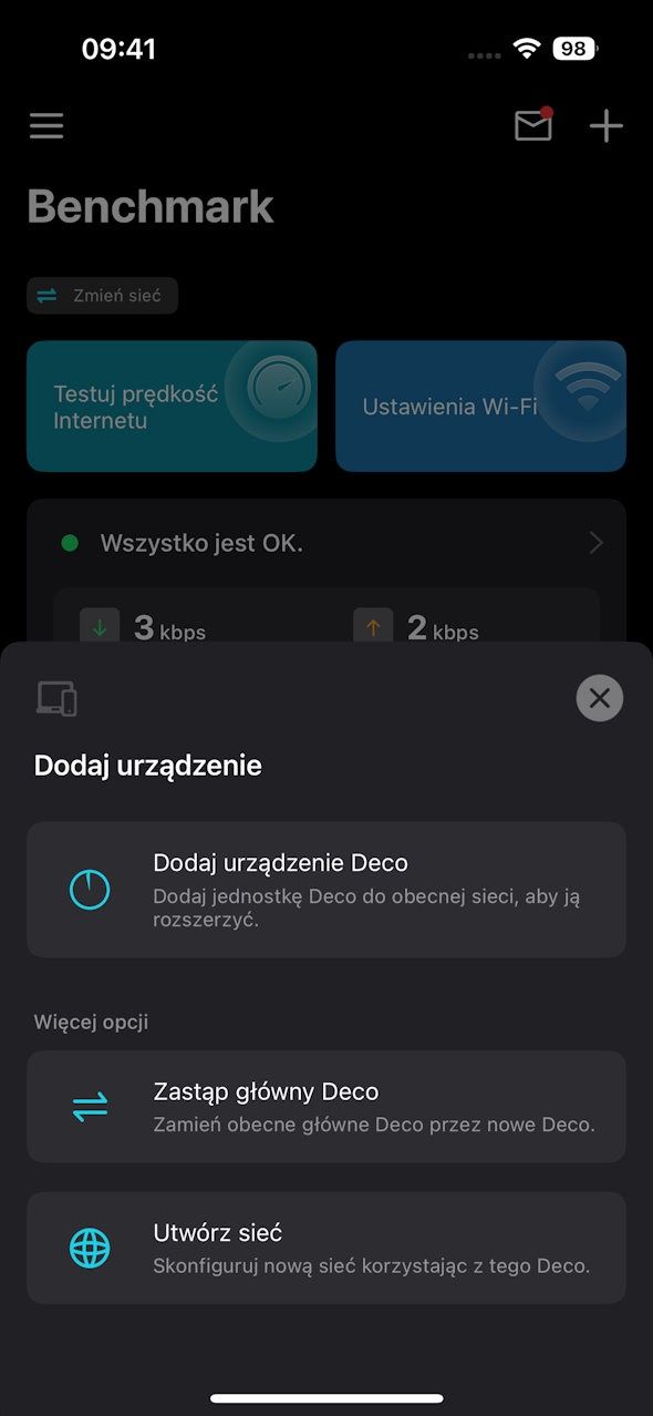 TP-Link Deco BE65 - konfiguracja w aplikacji Deco 3