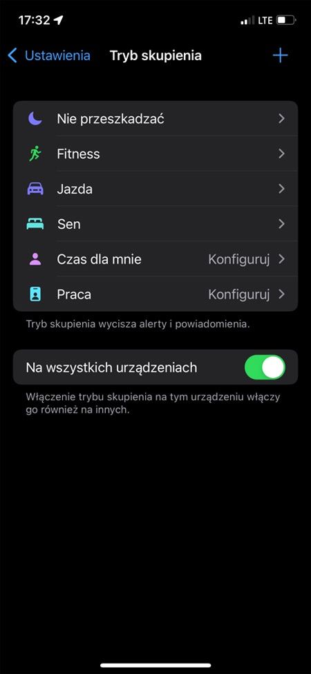tryb skupienia