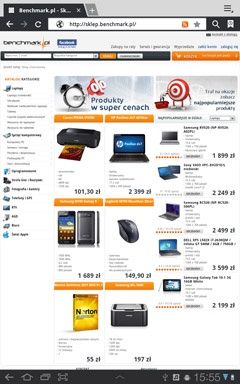 Samsung Galaxy Tab 8.9 - strona www pion