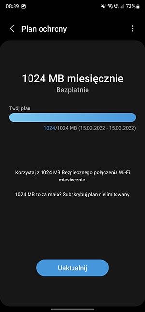 bezpieczne połączenie wi-fi samsung