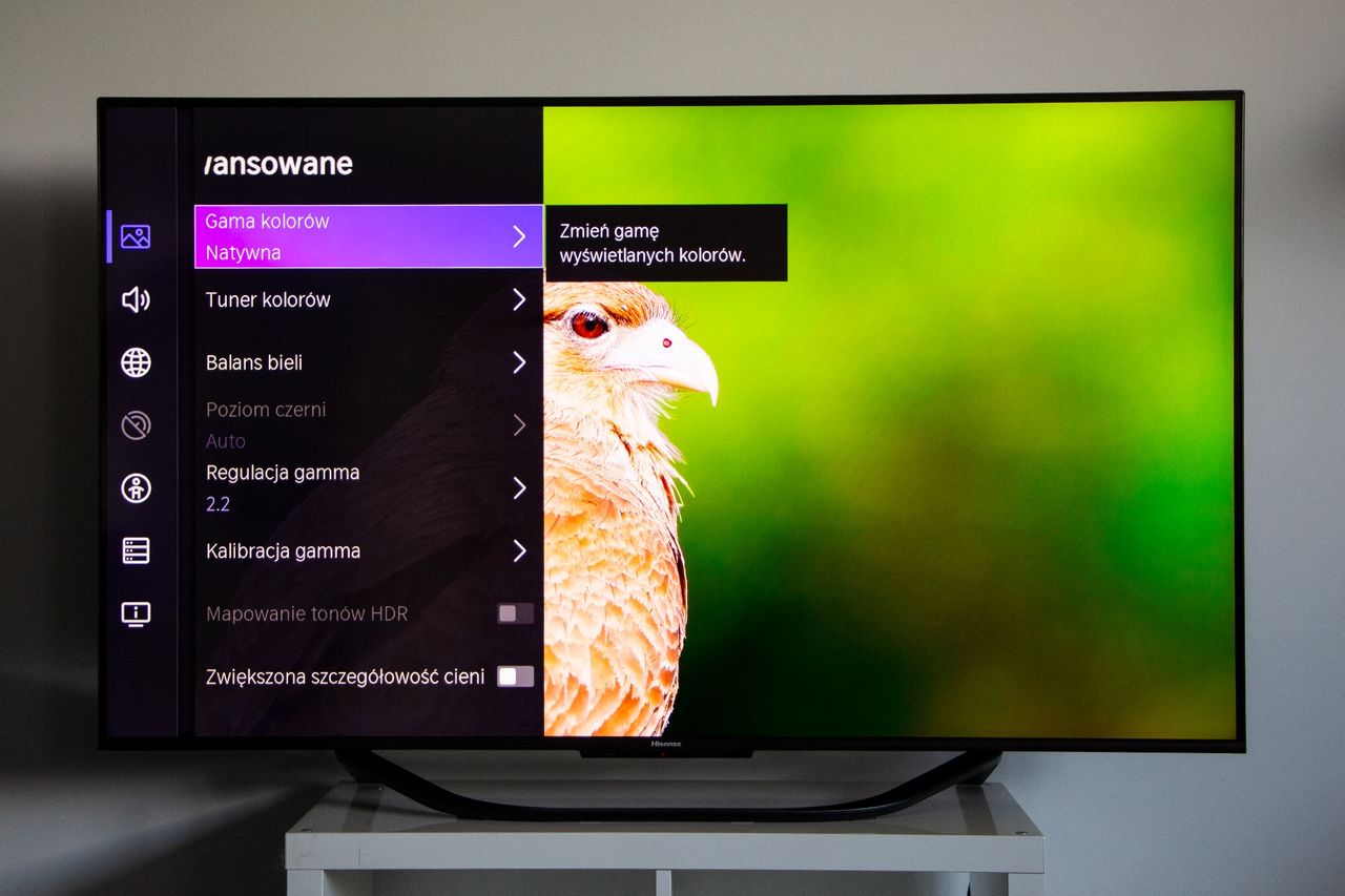 Hisense ULED 55U7KQ - VIDAA 7.0 ustawienia 2