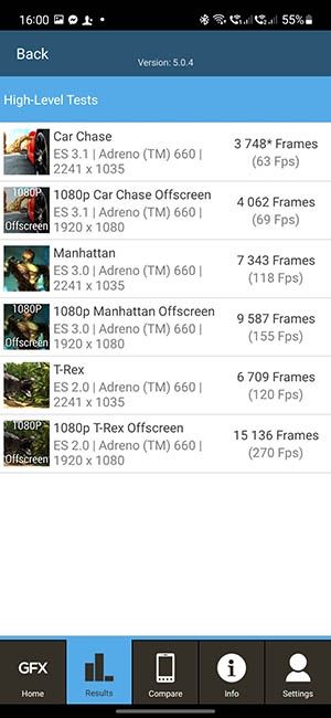 Galaxy S21 FE GFXbench