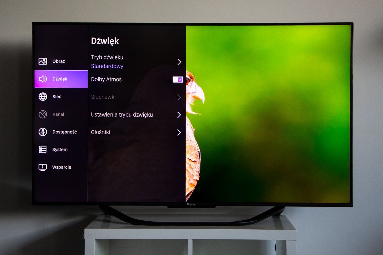 Hisense ULED 55U7KQ - VIDAA 7.0 ustawienia 3