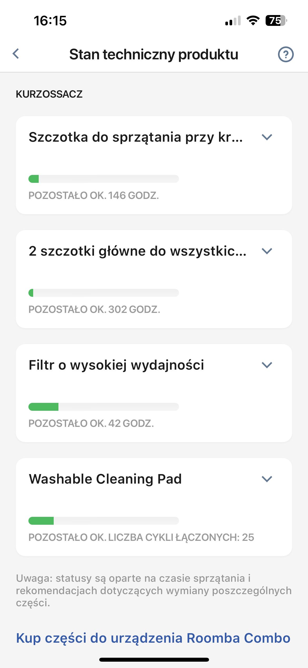 iRobot Roomba j9+ Combo: aplikacja