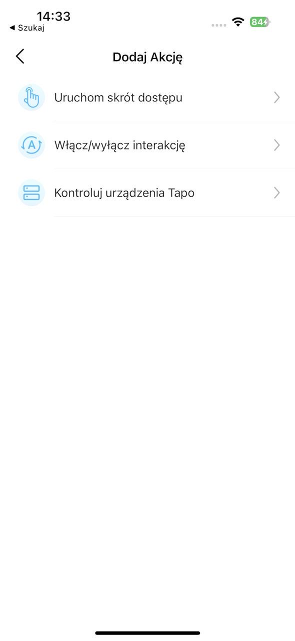 TP-Link Tapo Smart - konfiguracja interakcji 4