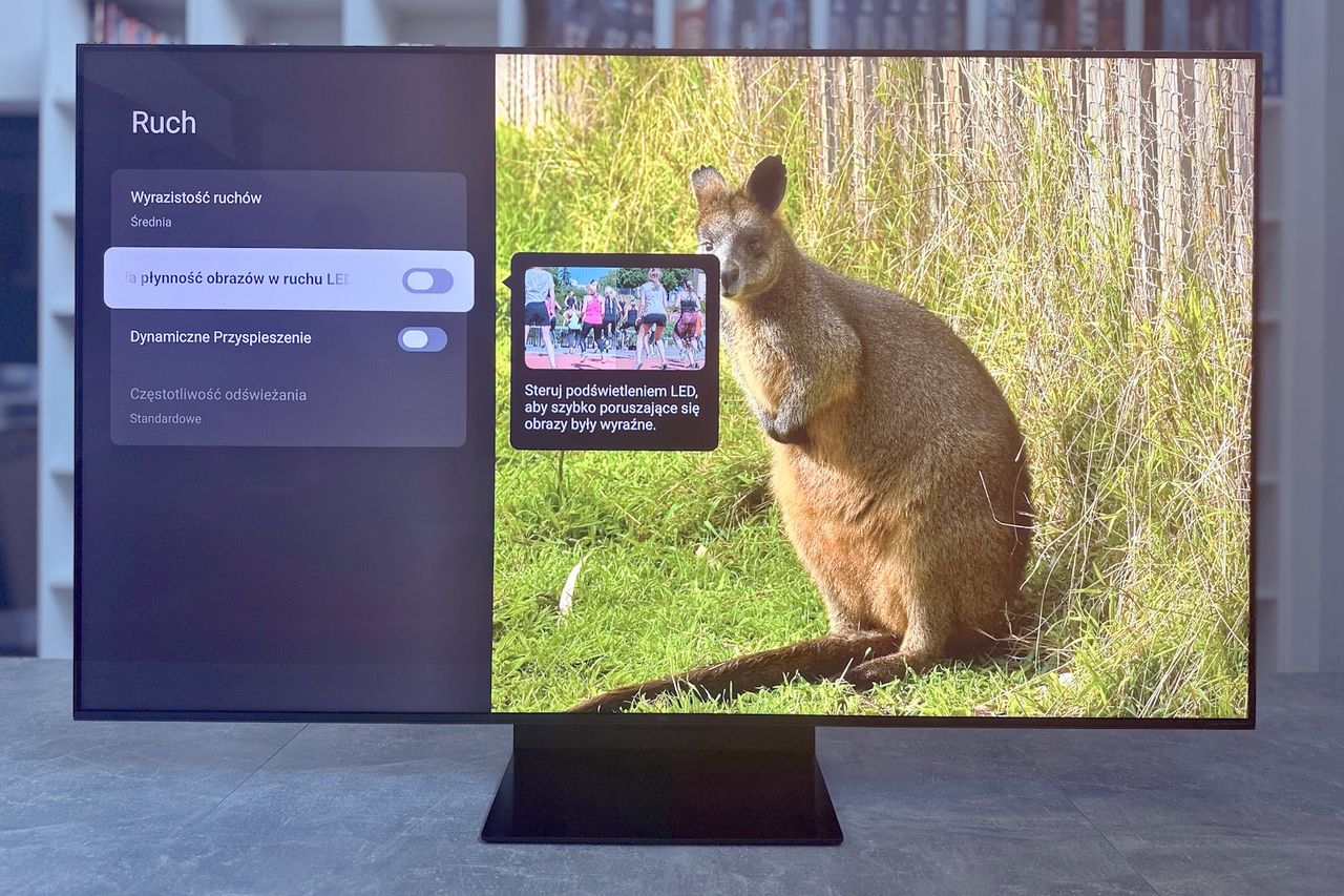 TCL 65C7K Premium QD-Mini LED - menu ruchu