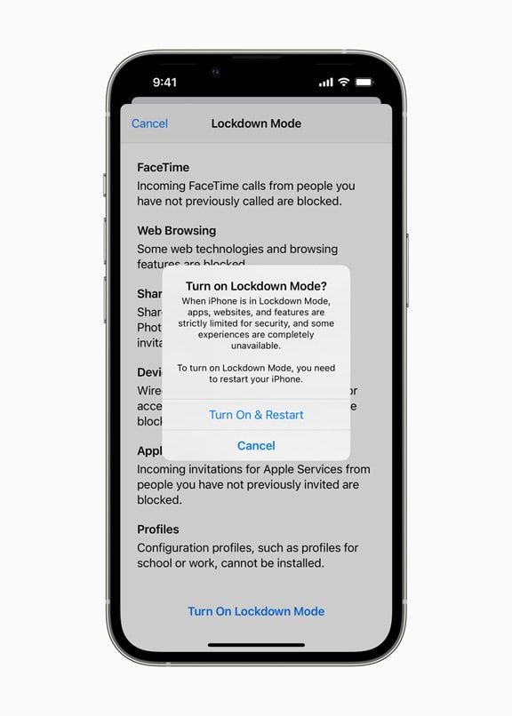 iPhone Lockdown Mode