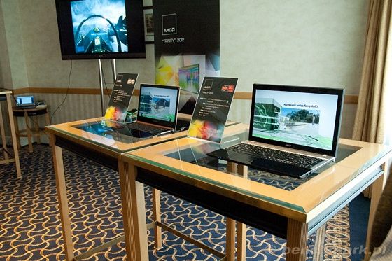 AMD APU Trinity prototypowe notebooki
