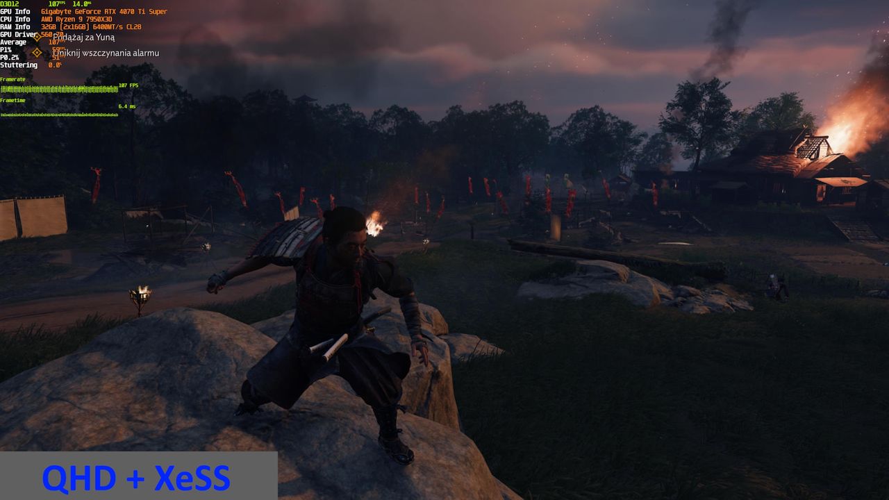 Ghost of Tsushima - porownanie 3 - XeSS Quality
