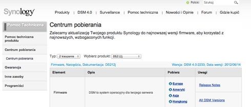 Synology DS212J - instalacja