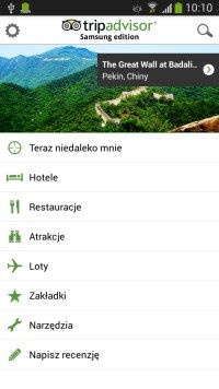 Aplikacja TripAdvisor