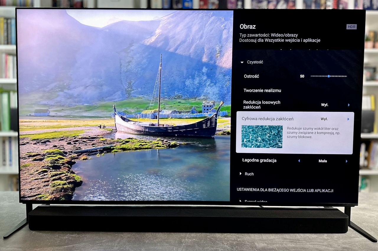 Sony Bravia 9 (65XR90) - ustawienia procesowania