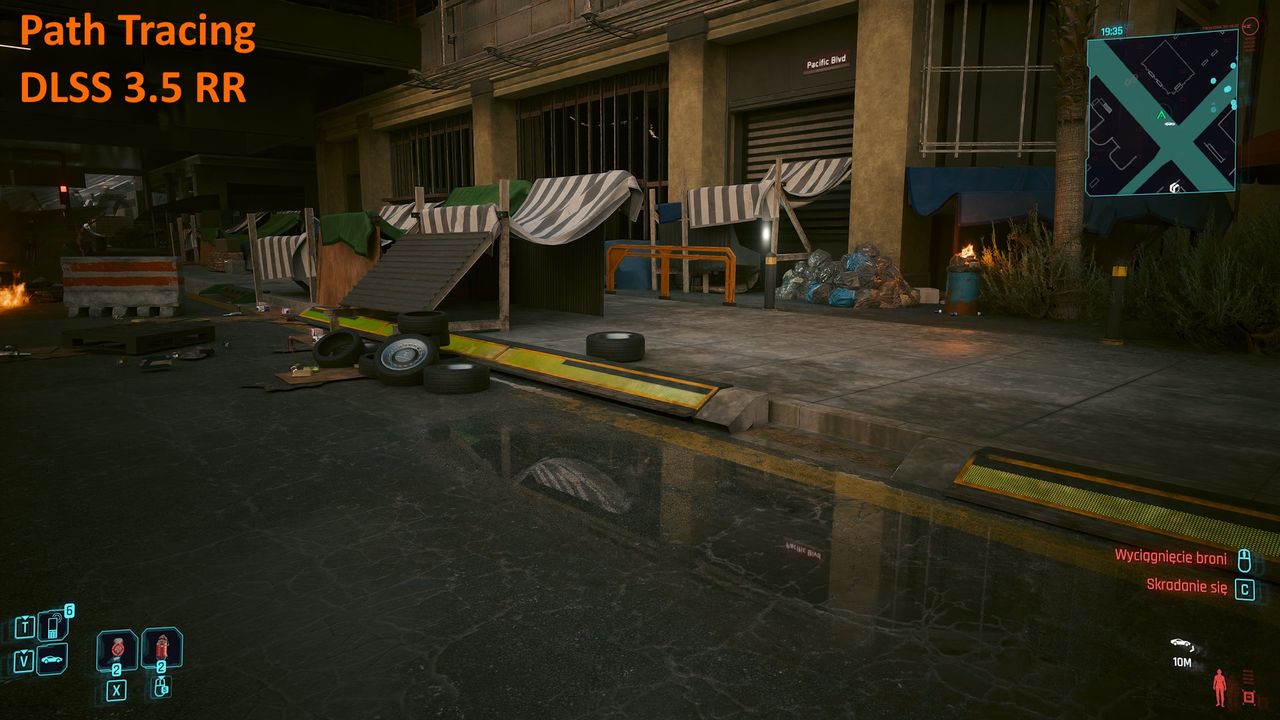 Cyberpunk 2077 2.0 - porównanie nr 4 - Path Tracing + DLSS RR