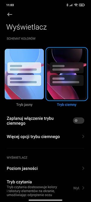 tryb ciemny