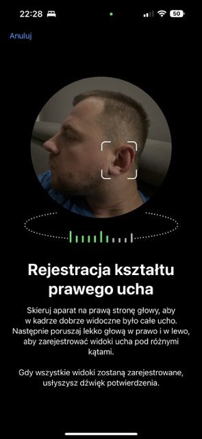 AirPods Pro 2 skanowanie ucha