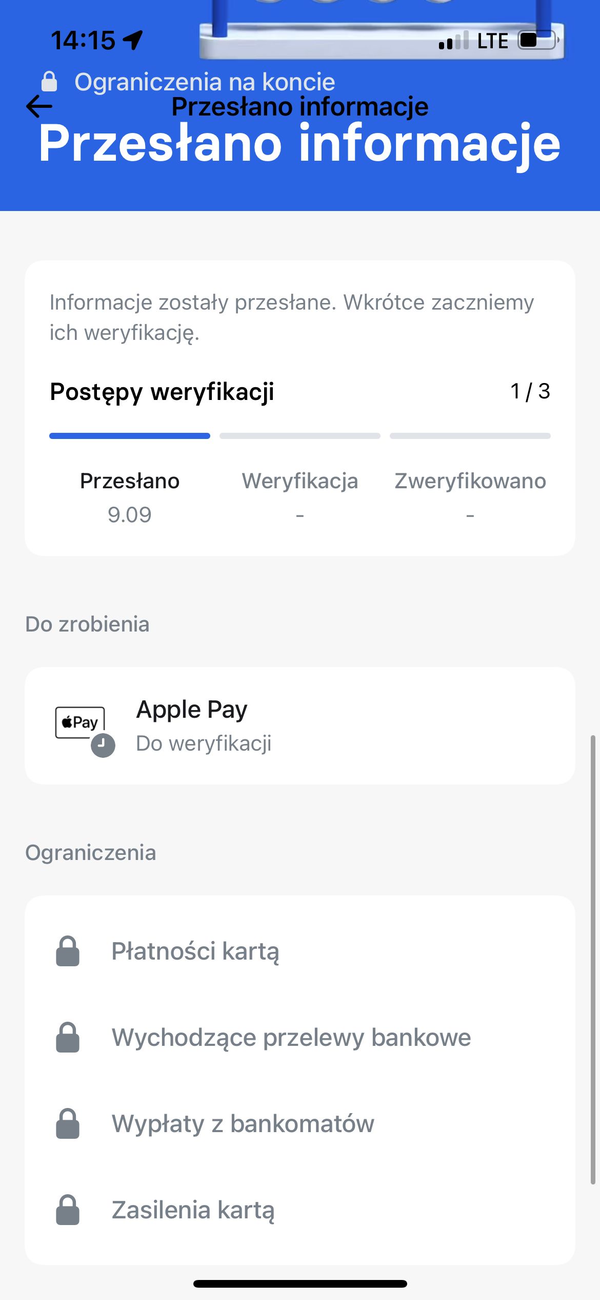 Revolut - problem z zablokowanym kontem