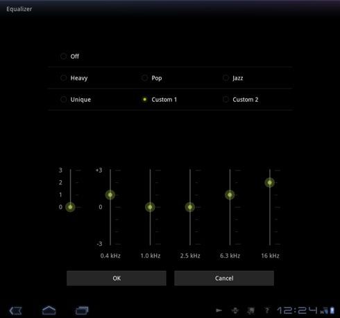 Sony Tablet P - muzyka