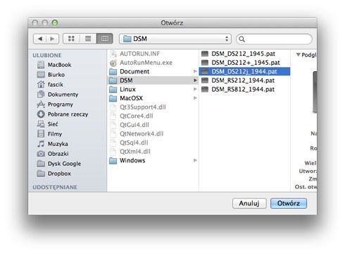Synology DS212J - instalacja