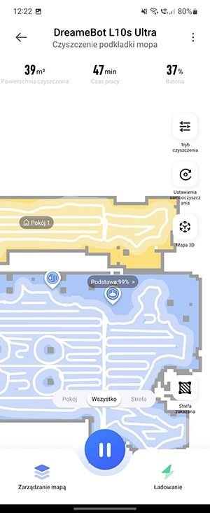 Xiaomi Home aplikacja na telefon  do robota odkurzacza