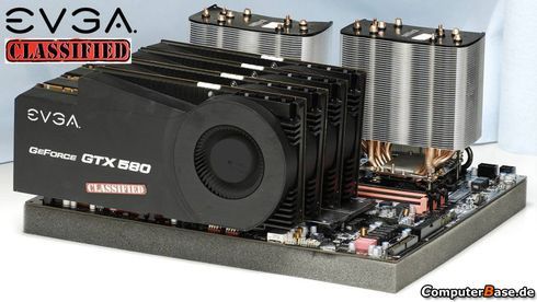 karta graficzna EVGA GTX 580 Classified Quad SLI