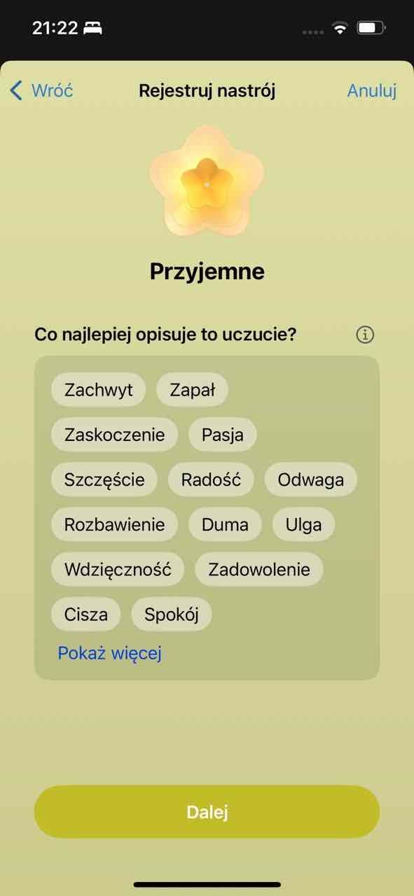 iOS 17 17 zdrowie nastrój