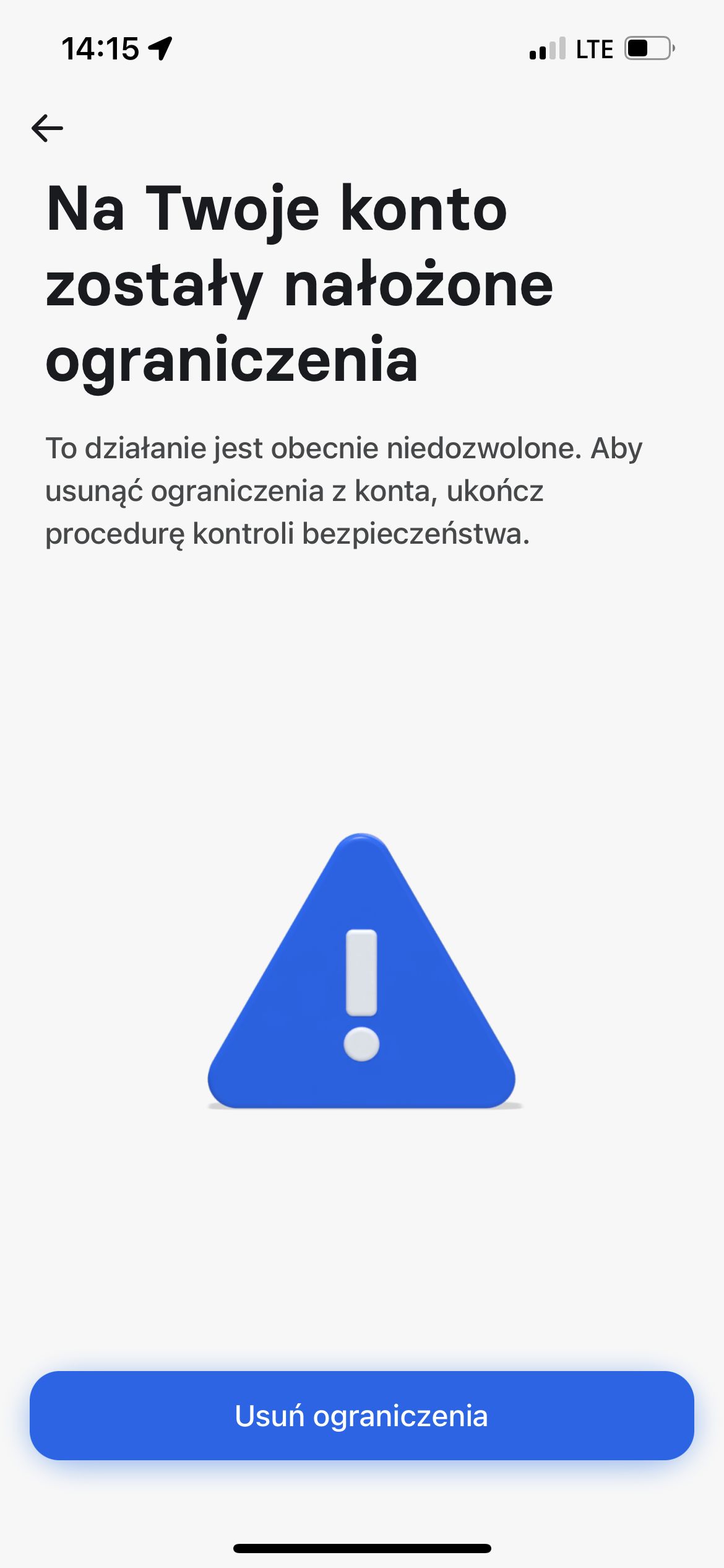 Revolut - problem z zablokowanym kontem