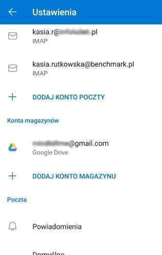 Dysk Google w Outlook