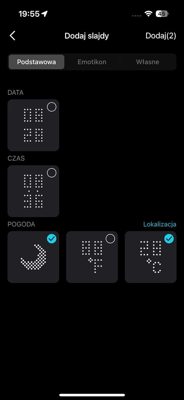 TP-Link Archer BE800 - podświetlenie LED - wybór slajdów