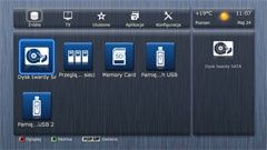 Dune HD TV - menu ekranowe