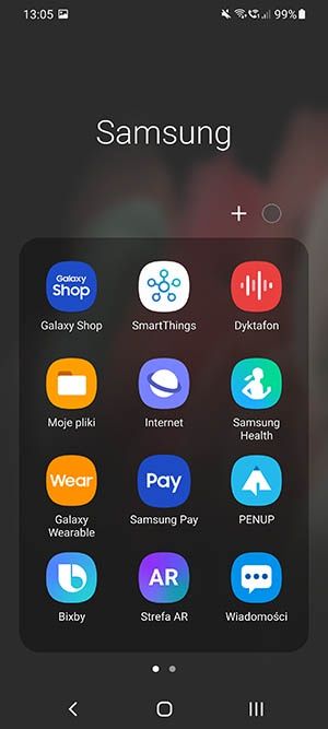 aplikacje Samsung