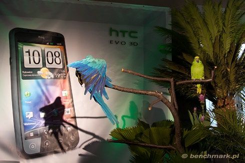 Konferencja HTC EVO 3D papugi