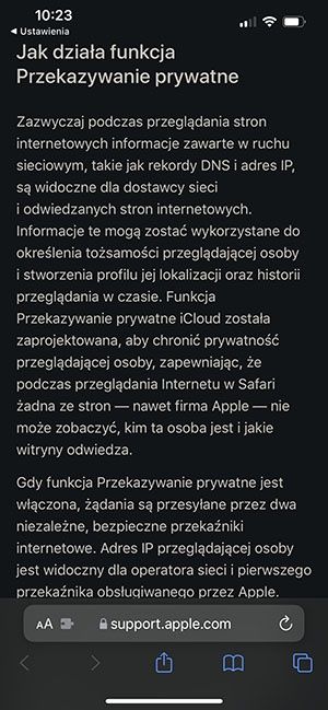przekazywanie prywatne