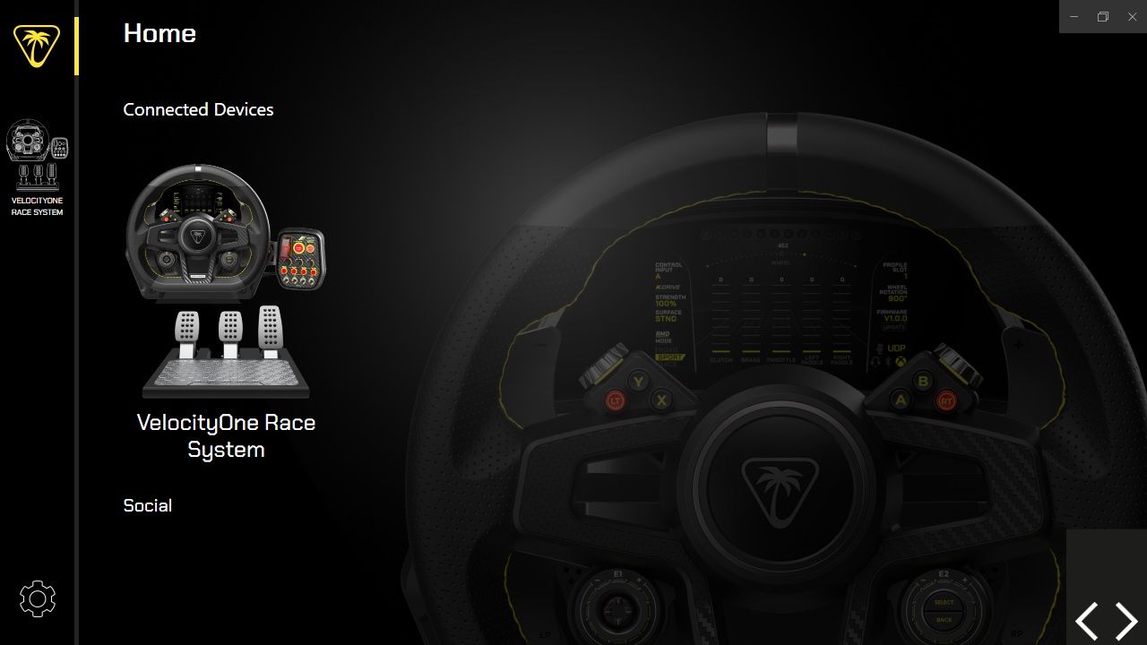 Turtle Beach VelocityOne Race - aplikacja desktopowa Tuner