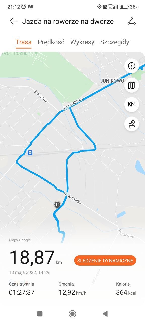 Ślad GPS 1