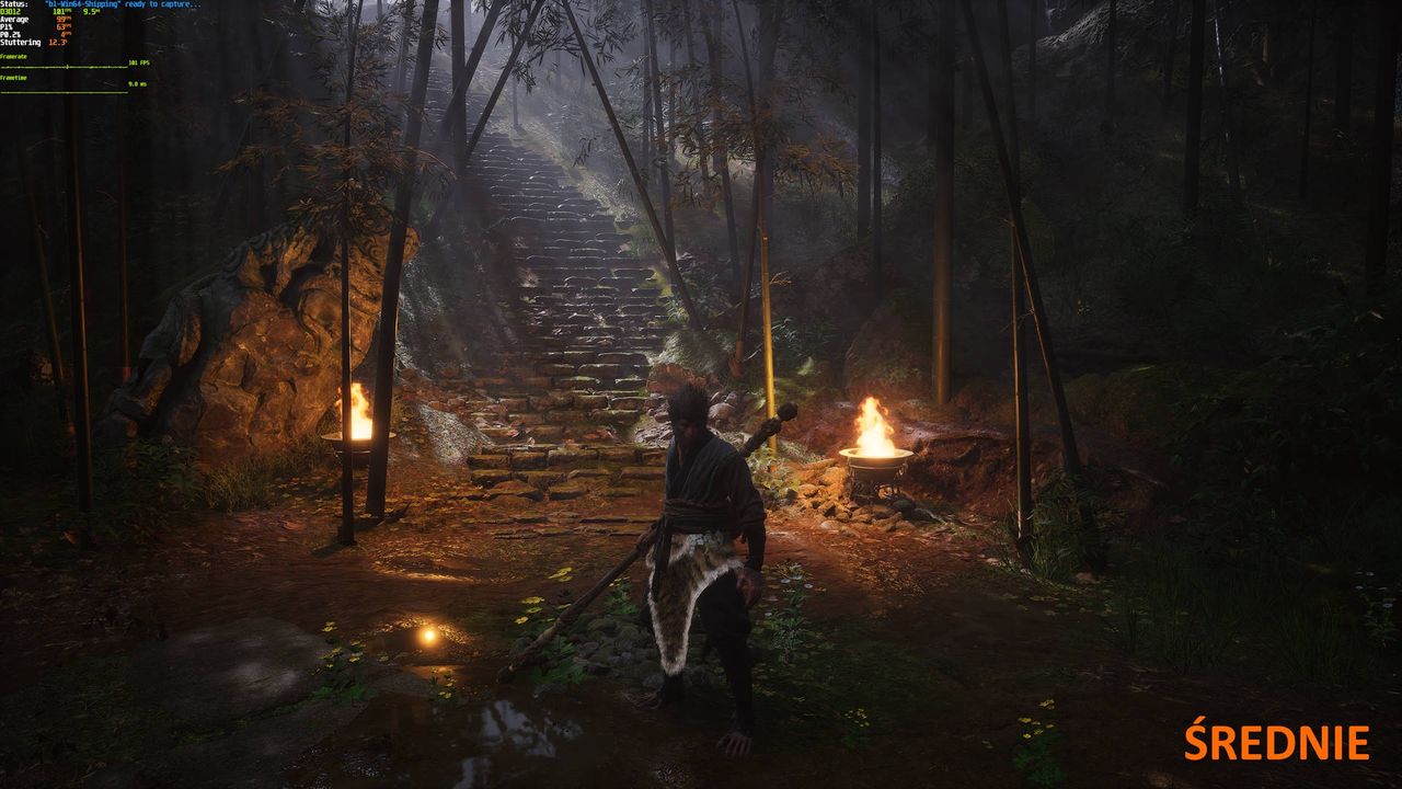 Black Myth Wukong - porównanie 4 - ustawienia średnie