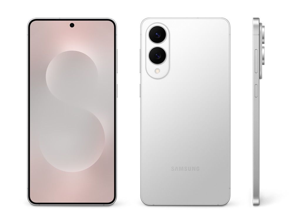 Samsung Galaxy S25 Edge - srebrny, niebieski i czarny