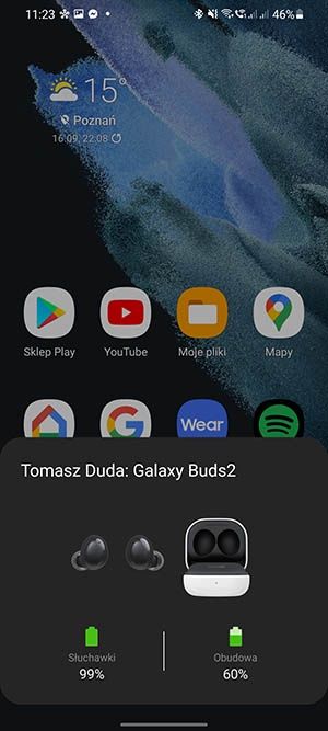 Galaxy Buds 2 łączenie z telefonem