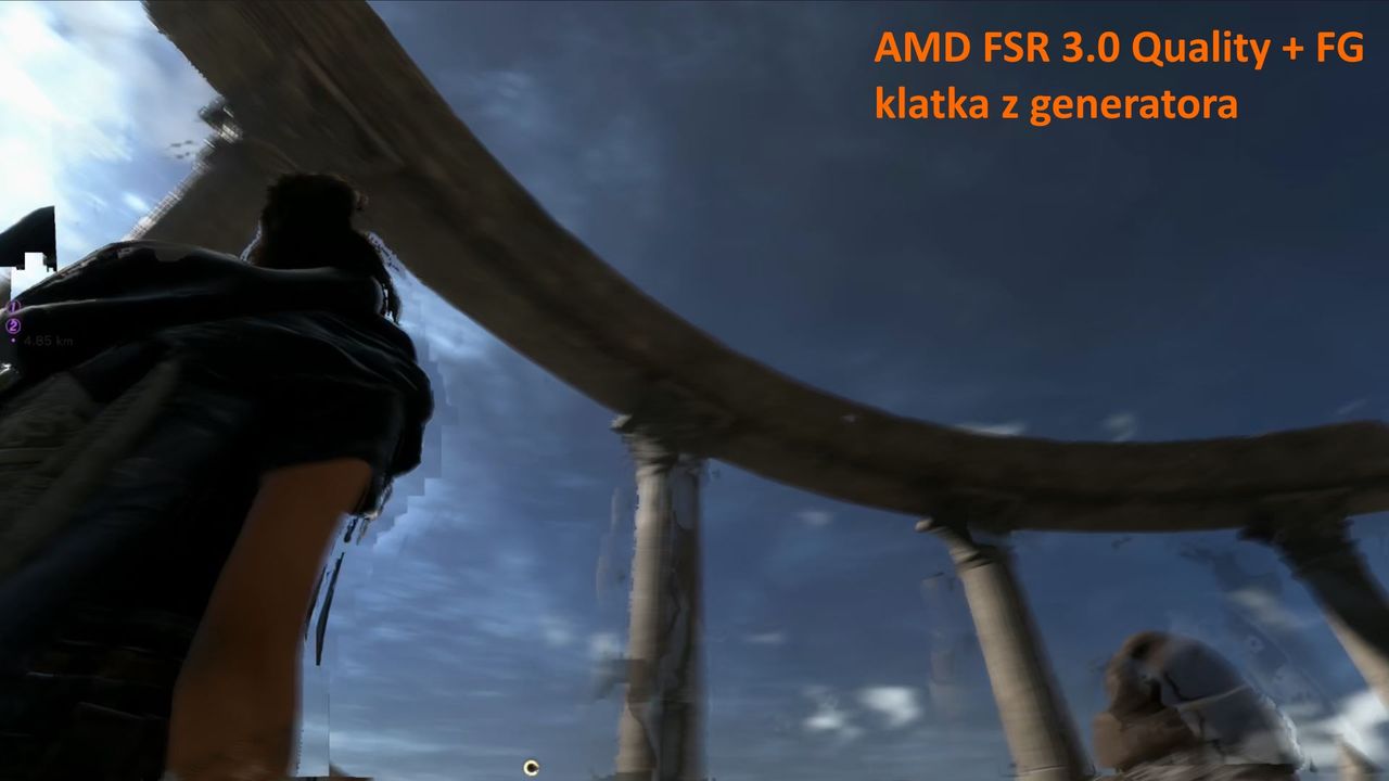 DLSS 3.0 Frame Generation - porównanie nr 4 - klatka nr 2